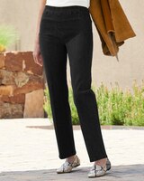 Slimtacular® Straight Leg Pull-On Denim Jeans thumbnail number 1