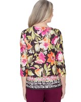 Alfred Dunner® Classics Bold Floral Geometric Border Top thumbnail number 2