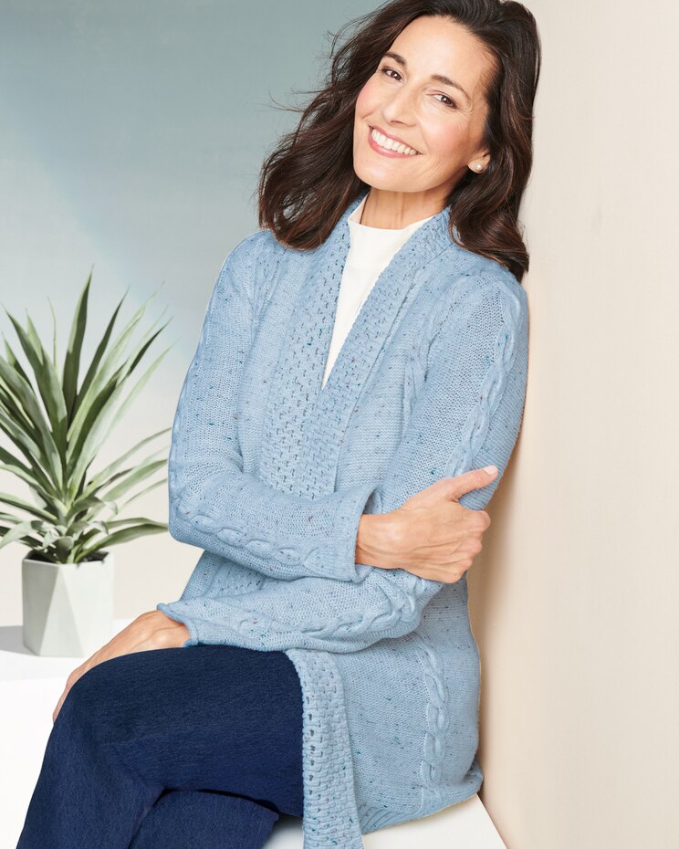 Confetti Long Sleeve Sweater Cardigan image number 1