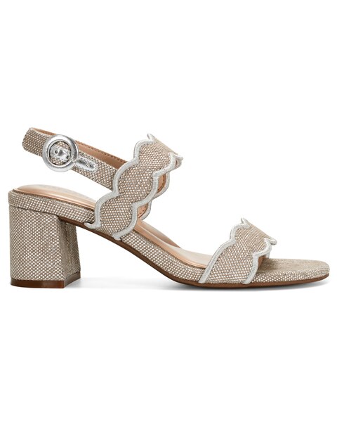 Scalloped Heel Slingback