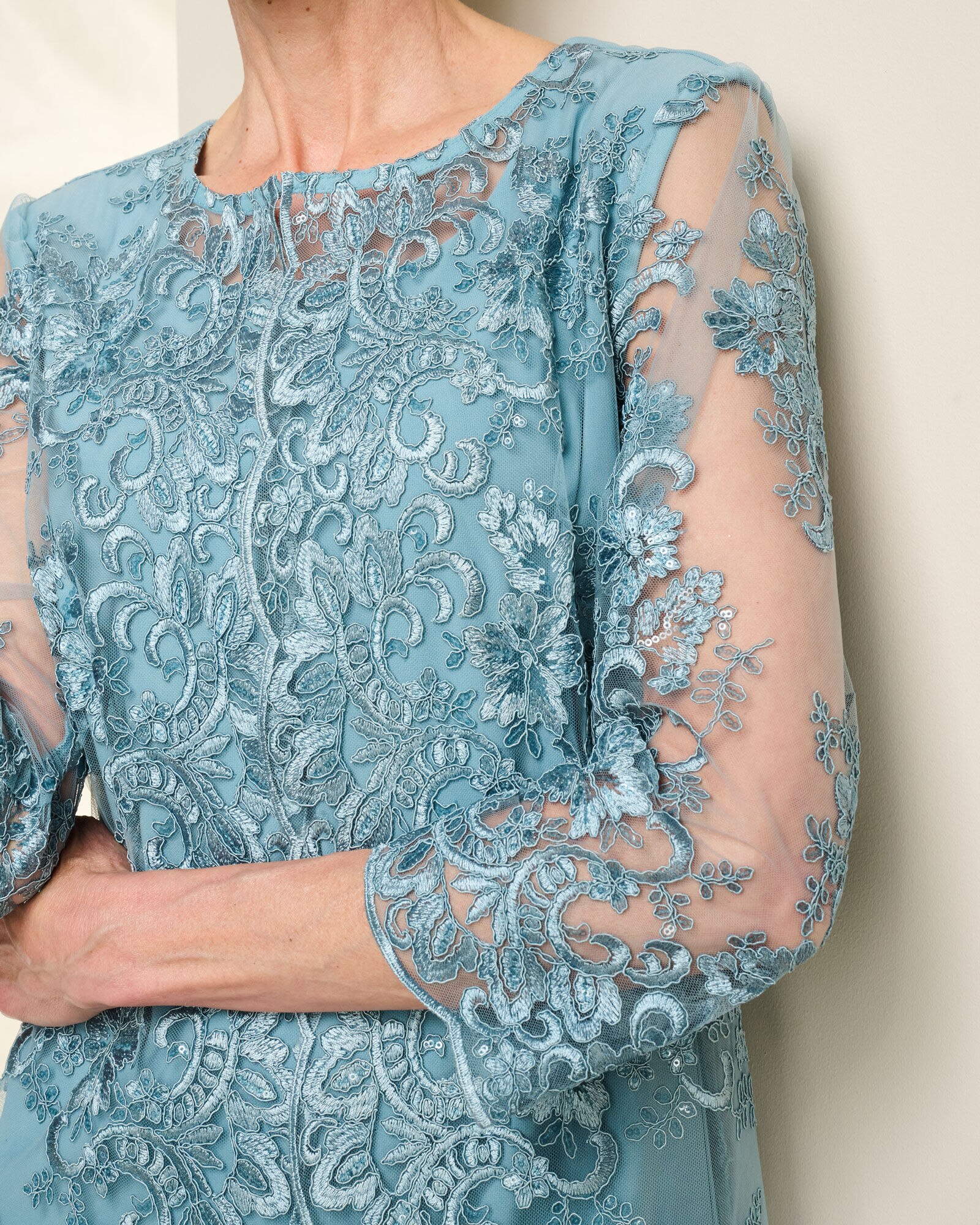 Alex evenings embroidered jacket dress on sale