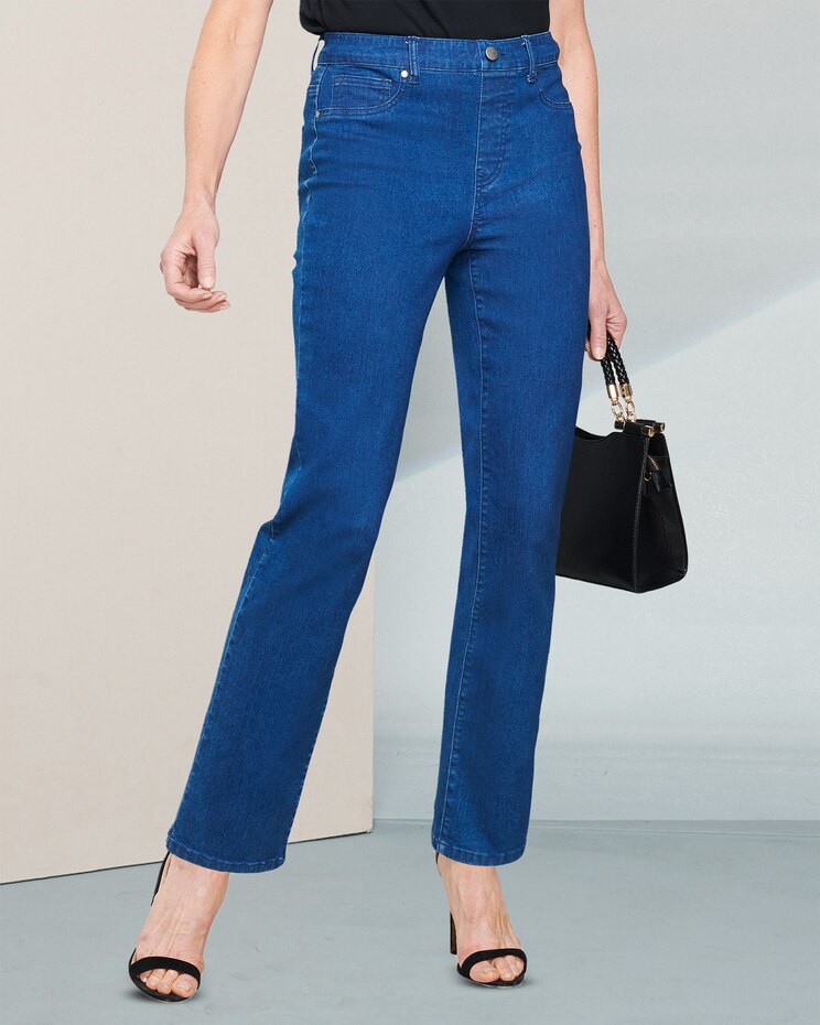 Slimtacular® Flex Fit Denim Straight Leg Jeans image number 1