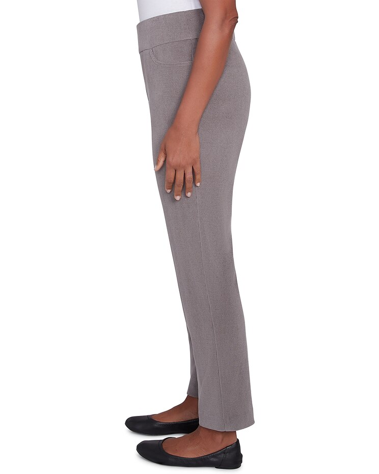 Alfred Dunner® Copenhagen Petite Front Pocket Pant with All Around Elastic image number 4