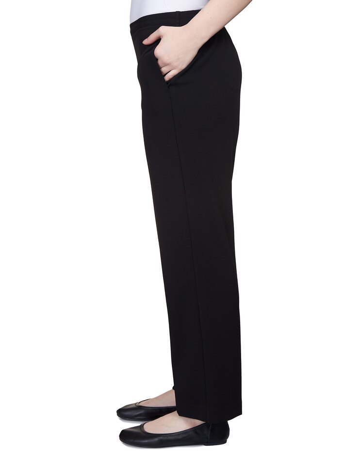 Alfred Dunner® Downtown Vibe Scuba Crepe Stretch Fit Short Length Pant image number 4