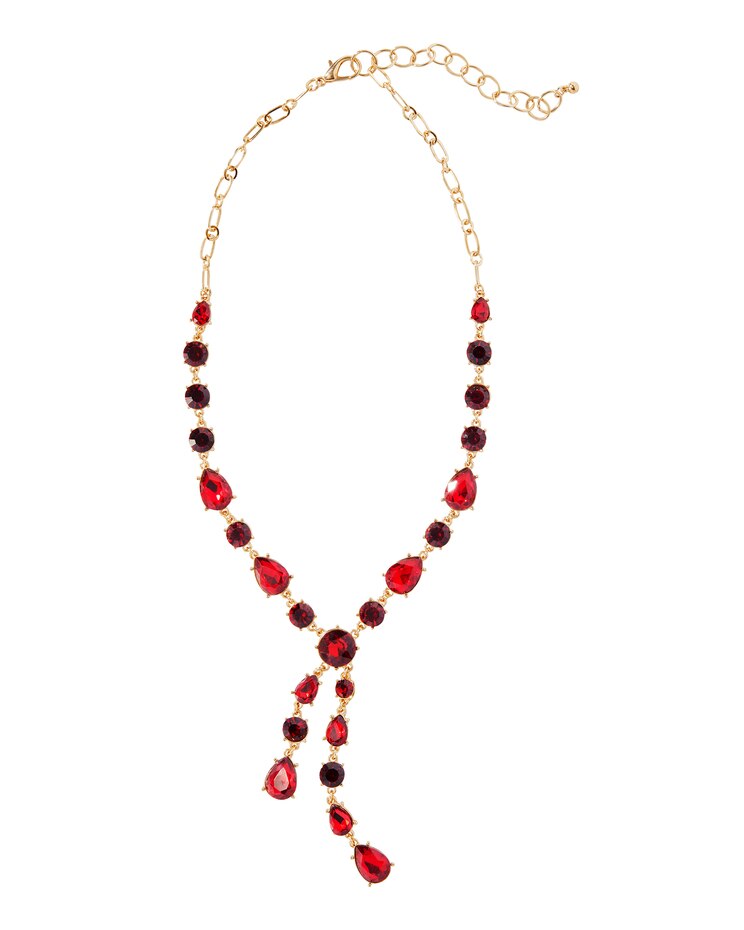 Ruby Teardrop Necklace image number 1