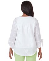 Alfred Dunner® Miami Beach Embroidered Floral Blouse thumbnail number 2