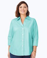 Foxcroft Paityn Essential Pinpoint Non-Iron Shirt thumbnail number 6