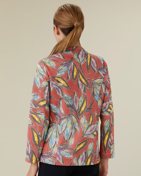Autumn Foil Leaf Microsuede Topper