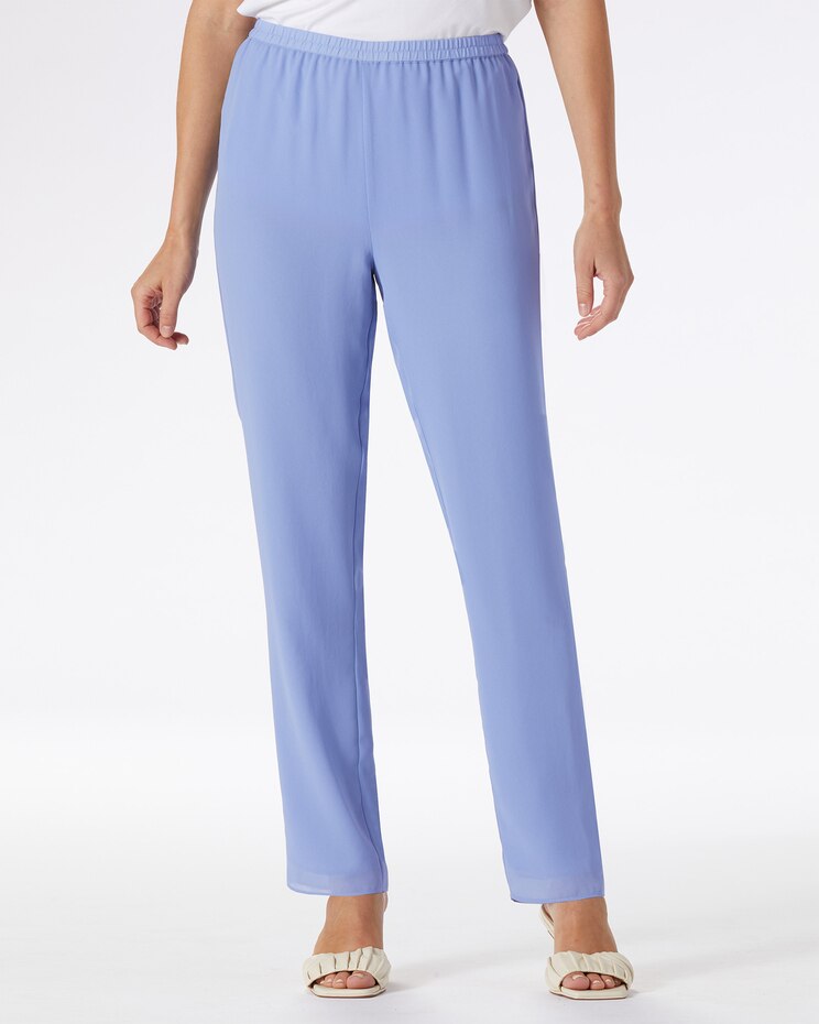 Flirty Solid Slim Leg Pants image number 1