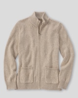 Bayside Cotton Zip-Front Cardigan thumbnail number 1