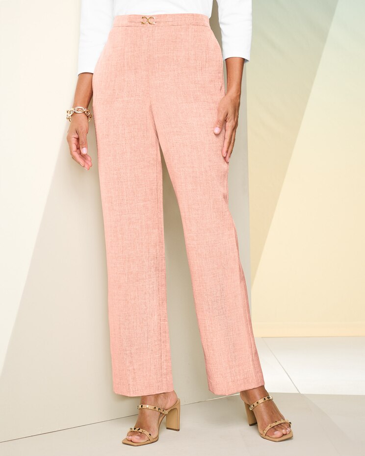 Alfred Dunner Textured Pull-On Pants image number 1