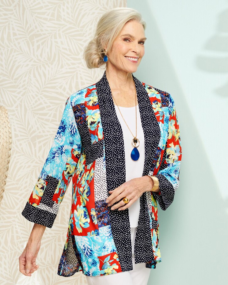 Patch Print Kimono image number 1