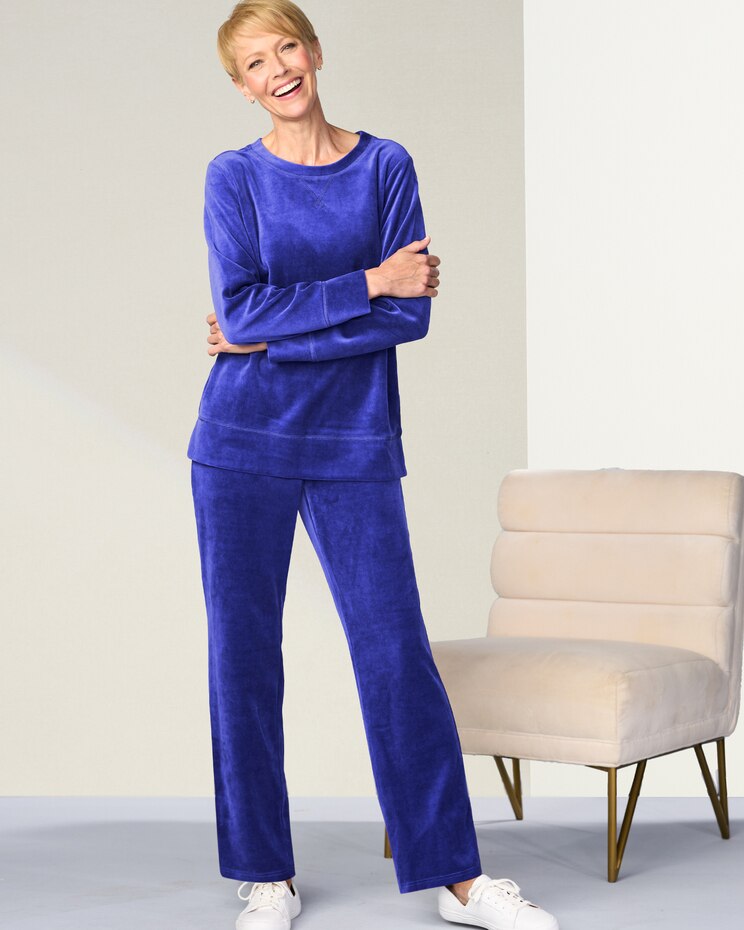 Velour Tunic & Pant Set image number 1