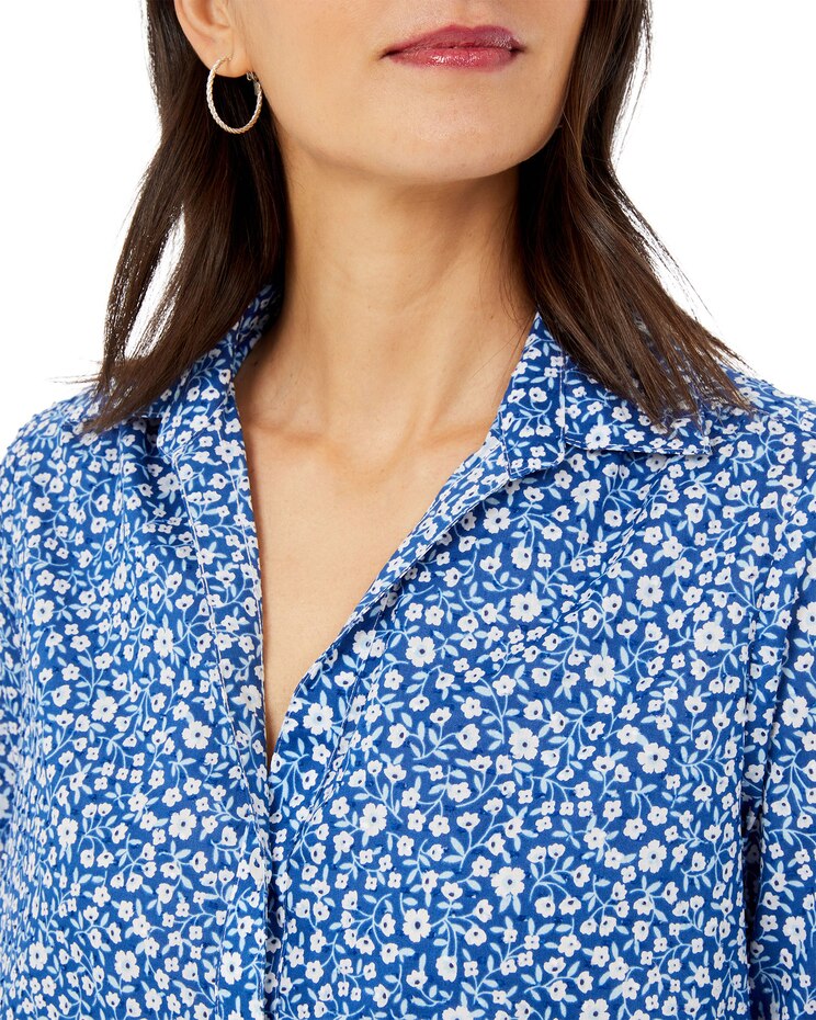 Foxcroft Caspian 3/4 Sleeve French Floral Blouse image number 3