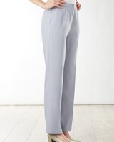 Herringbone Straight Leg Zip-Front Pants thumbnail number 2