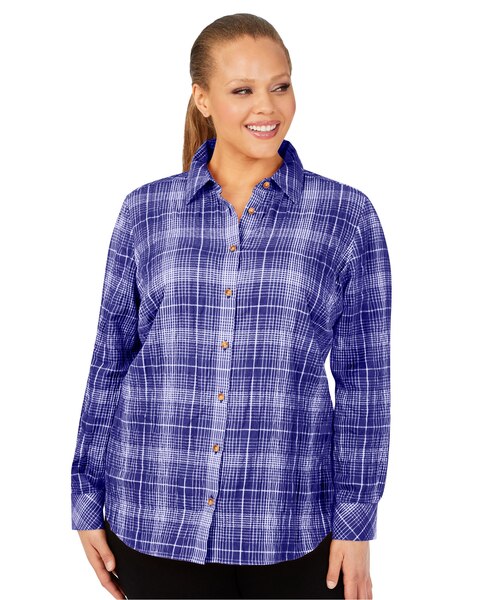 Foxcroft Rhea Long Sleeve Plaid Perfection Shirt