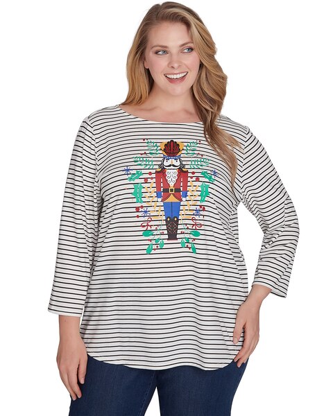 Ruby Rd® Must Haves II Knit Nutcracker Top