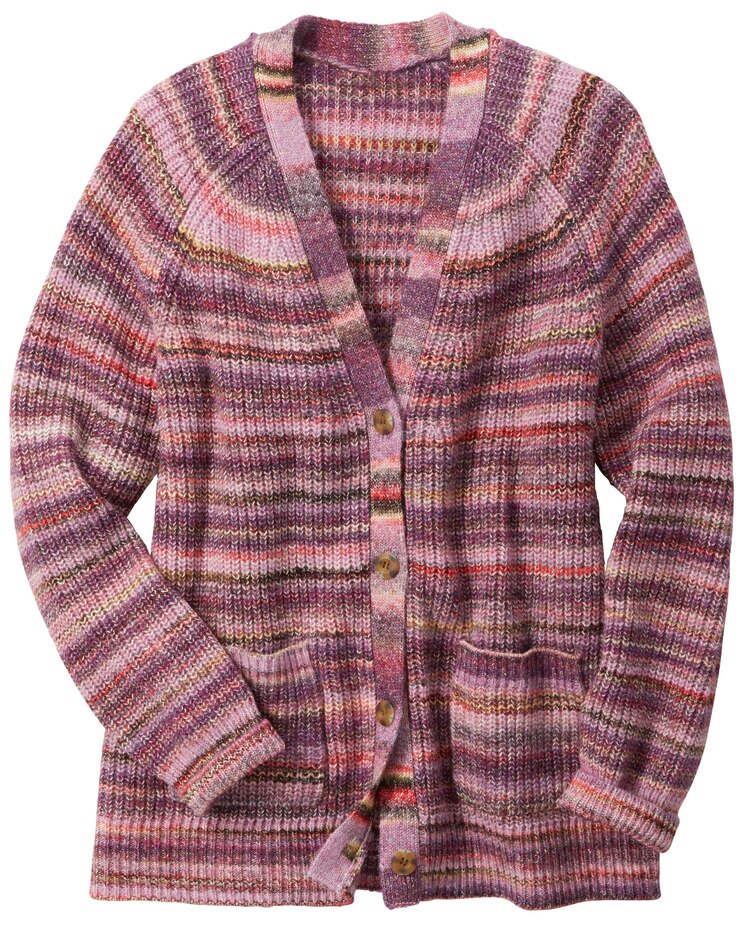 Autumn Hues Space Dye Cardigan image number 1