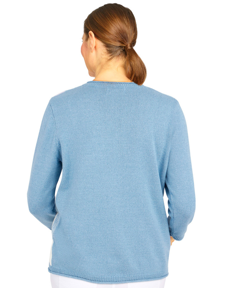 Alfred Dunner® Victoria Falls Cozy Colorblock Sweater image number 2