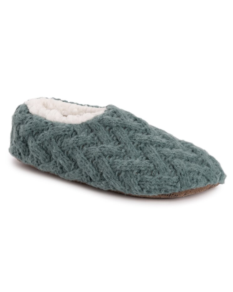 MUK LUKS® Women's Sweater Knit Ballerina Slippers image number 1