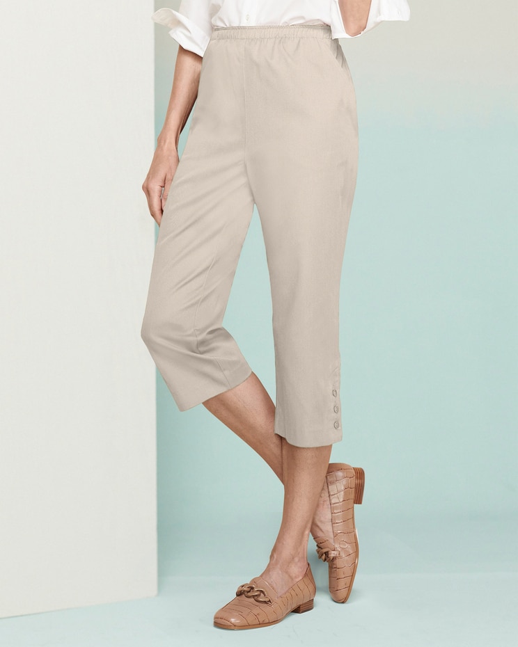 Classic Comfort® Pull-On Capris image number 1
