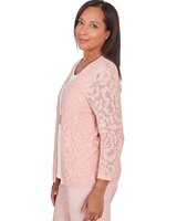 Alfred Dunner® English Garden Flower Stitch Two In One Top with Necklace thumbnail number 4
