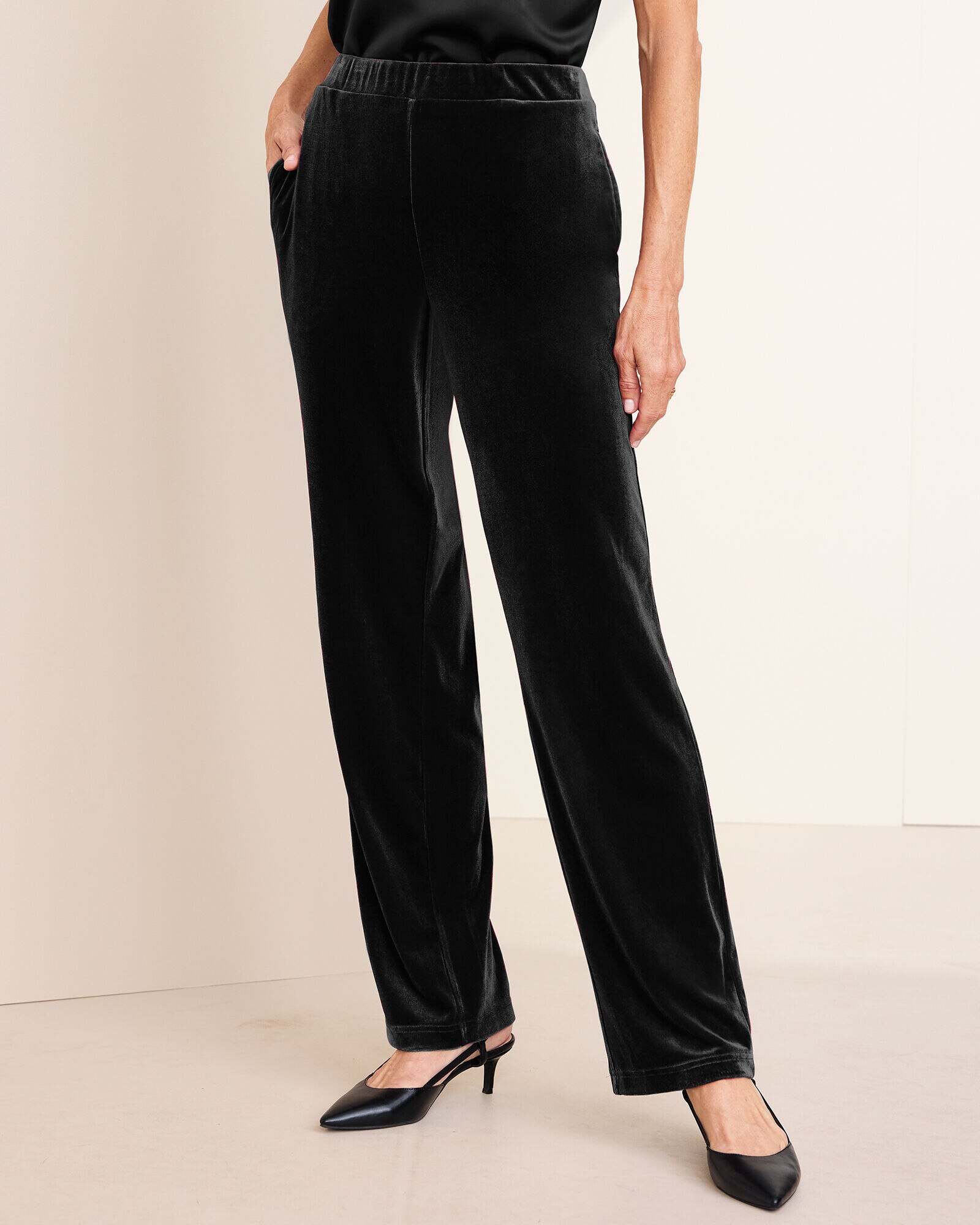 Stretch Velvet Pants