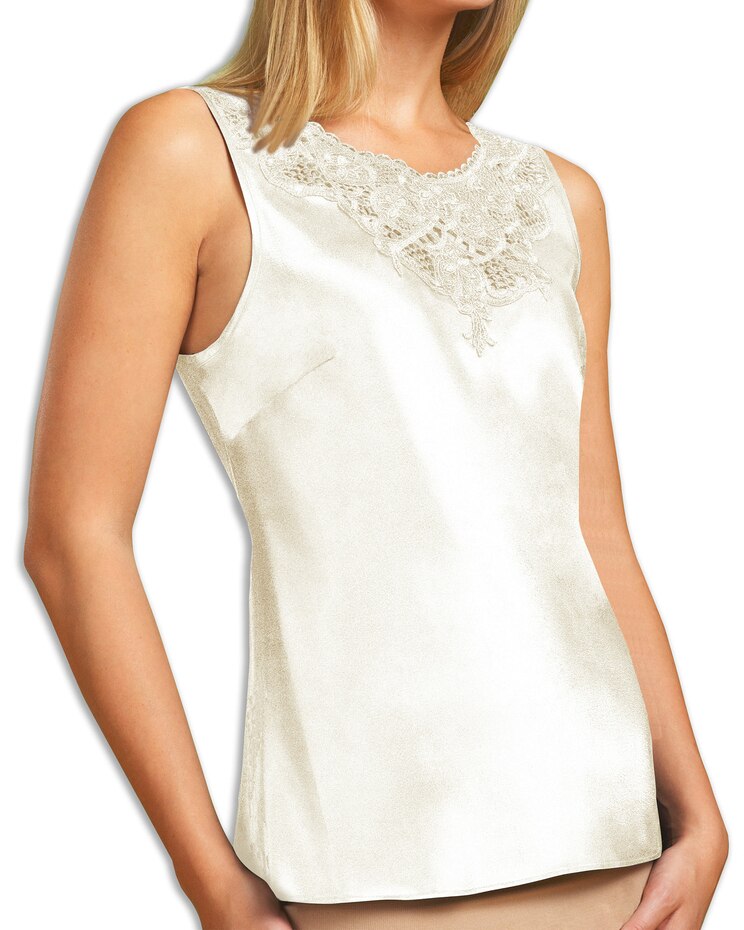 Satin Camisole with Medallion image number 1