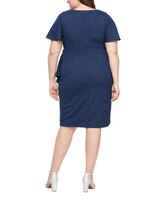 S.L. Fashions Two Piece T-Length All Over Lace Jacket Dress with Sequin Detail thumbnail number 2