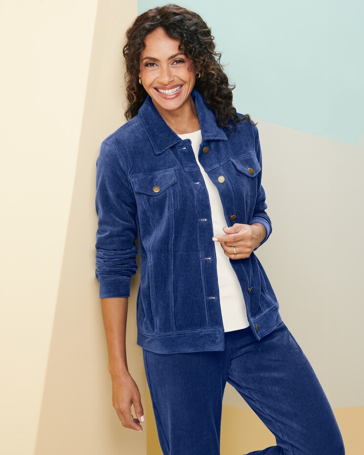 Knit Cord Jacket image number 2