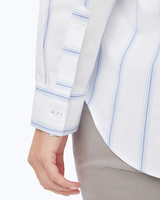 Foxcroft Boyfriend Long Sleeve Stretch Stripe Shirt thumbnail number 3