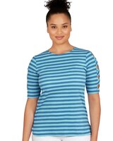 Ruby Rd® Striped Print Top thumbnail number 1