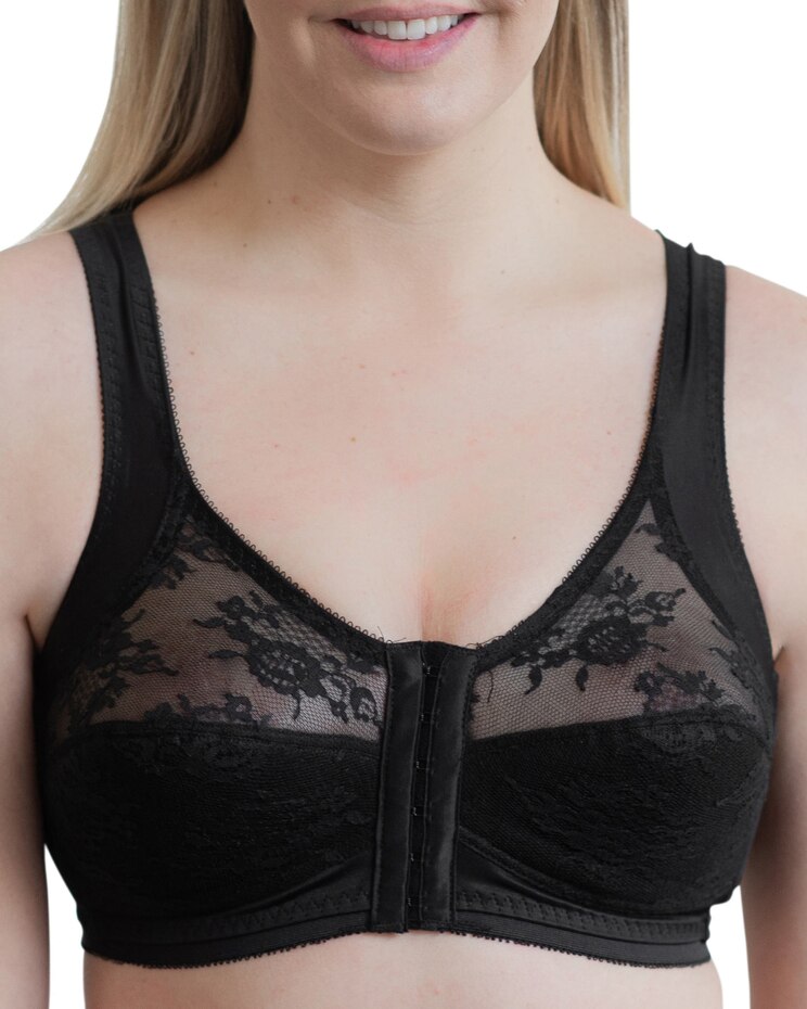 Wireless Front Closure Back Support Bandeau Bra image number 1