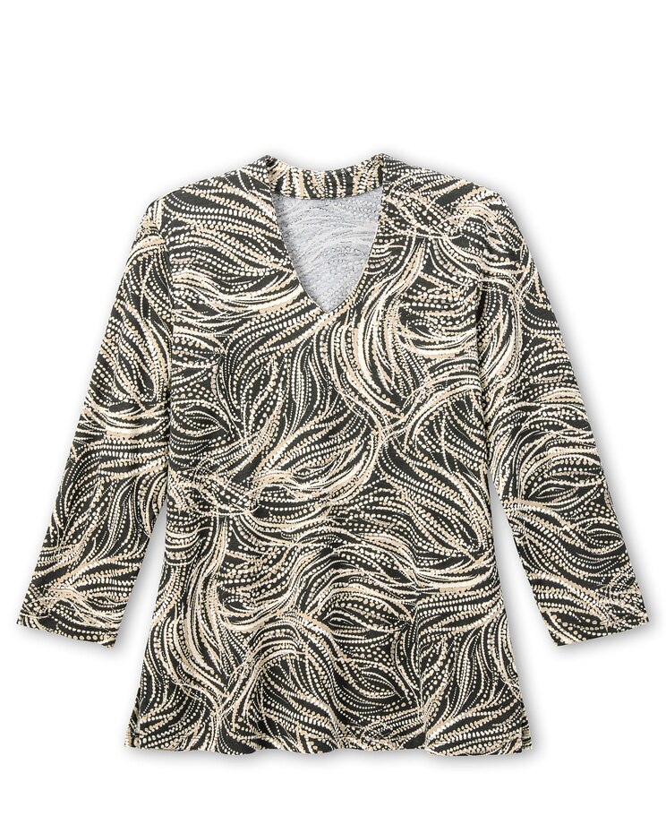 Whispering Beads V-Neck Tee image number 1