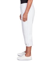 Alfred Dunner® Superstretch Denim Fringe Capri Pant thumbnail number 4