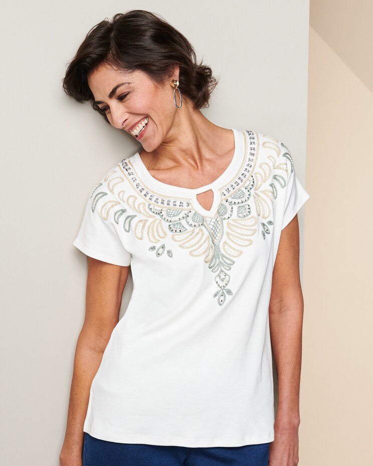 Palm Springs Embellished Tee image number 1