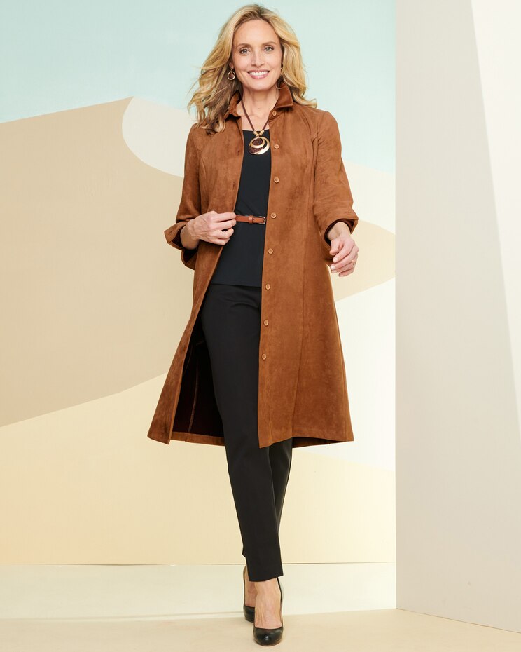Microsuede Shirt Dress image number 3
