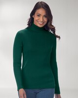 Ribbed Cotton Turtleneck Sweater thumbnail number 1