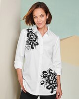 Floral Embroidered Shirt thumbnail number 1
