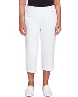 Alfred Dunner® Superstretch Denim Fringe Capri Pant thumbnail number 1