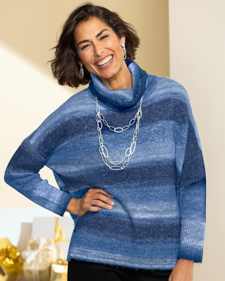 Ombré Stripe Sweater image number 1