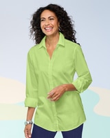 Foxcroft Wrinkle-Free Solid Long Sleeve Tunic thumbnail number 1