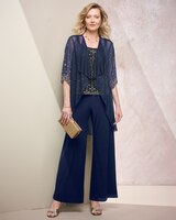 Beaded 3-Piece Pant Set thumbnail number 1