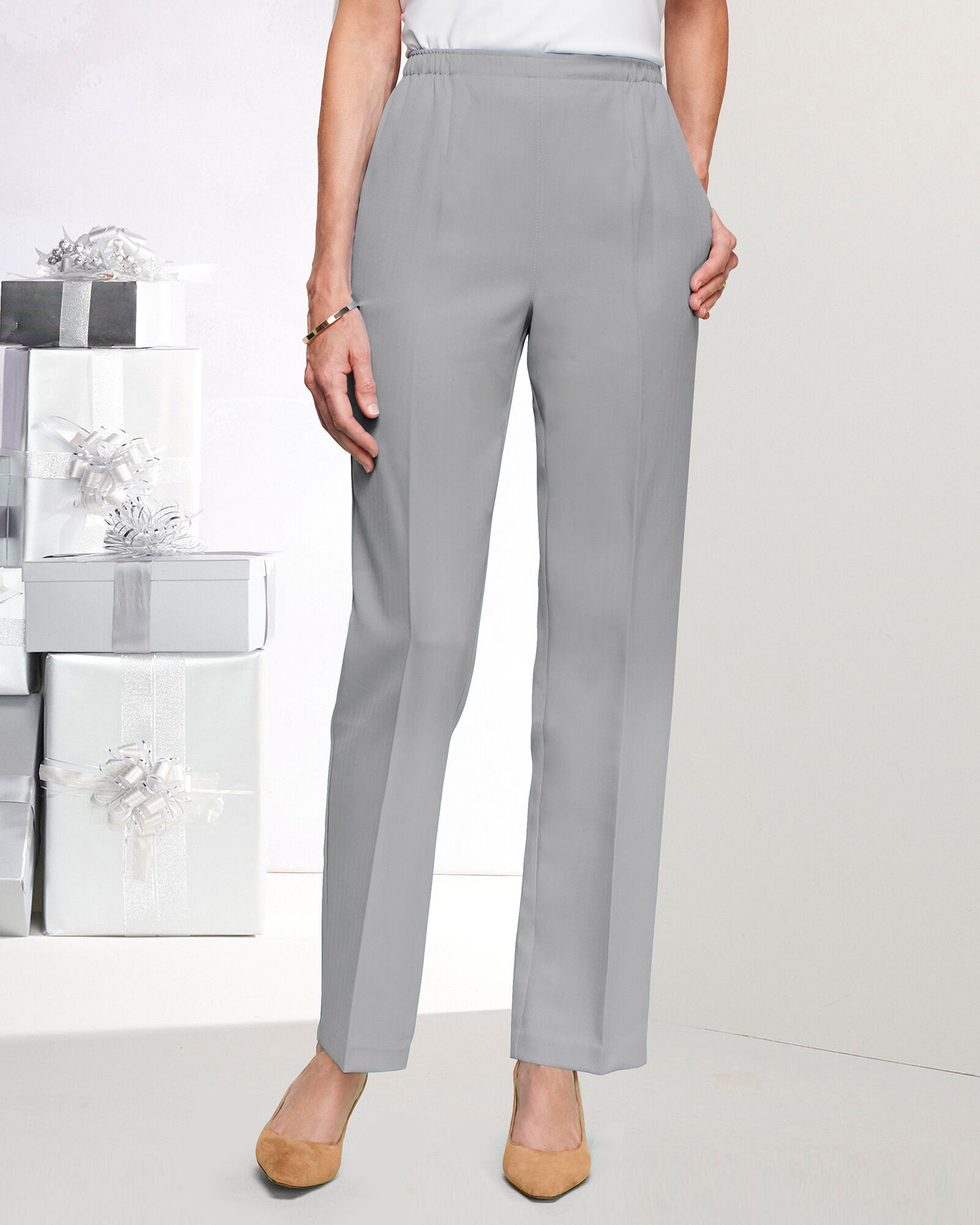 Women's pull on straight leg pants on sale