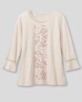 Floral Embroidery Tee by Alfred Dunner thumbnail number 2
