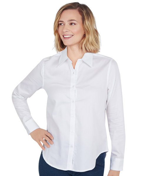 Ruby Rd® Wrinkle Resistant Long Sleeve Button Front Shirt