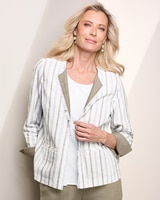 Fringed Stripe Jacket thumbnail number 1
