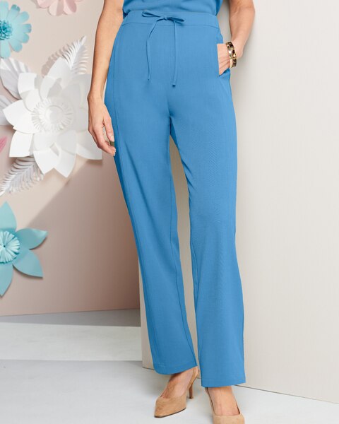 Look-Of-Linen Drawstring Pants