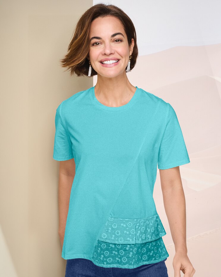 Eyelet Tiered Tee image number 1
