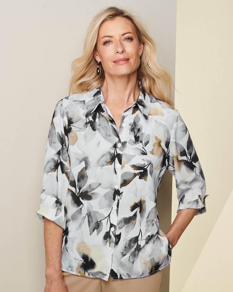 Alfred Dunner Watercolor Floral Shirt image number 1